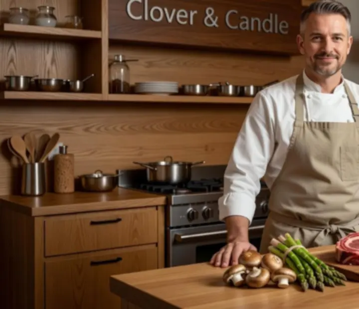 Chef at Clover & Candle restaurant